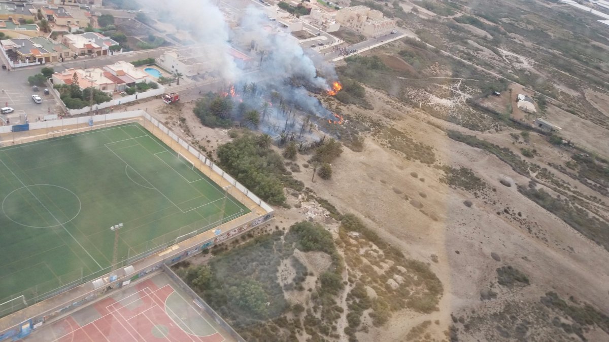 Imagen del suceso a la entrada de Cabo de Gata.