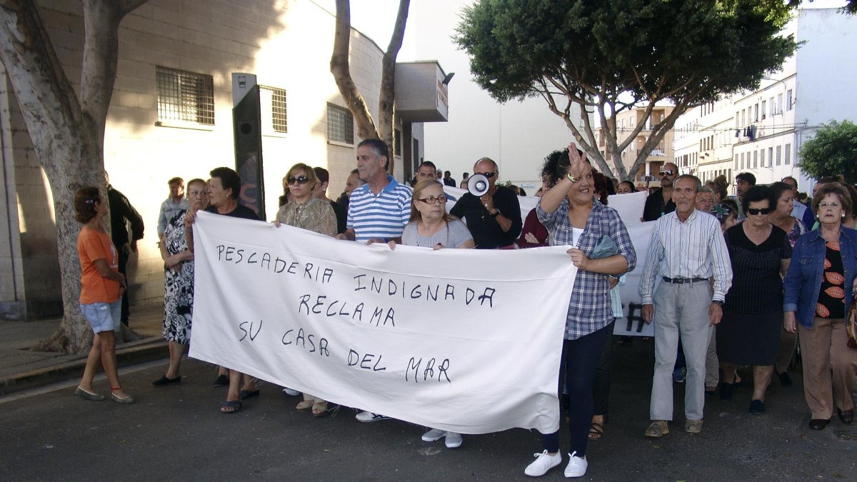 Una de las protestas protagonizadas por los vecinos de Pescadería