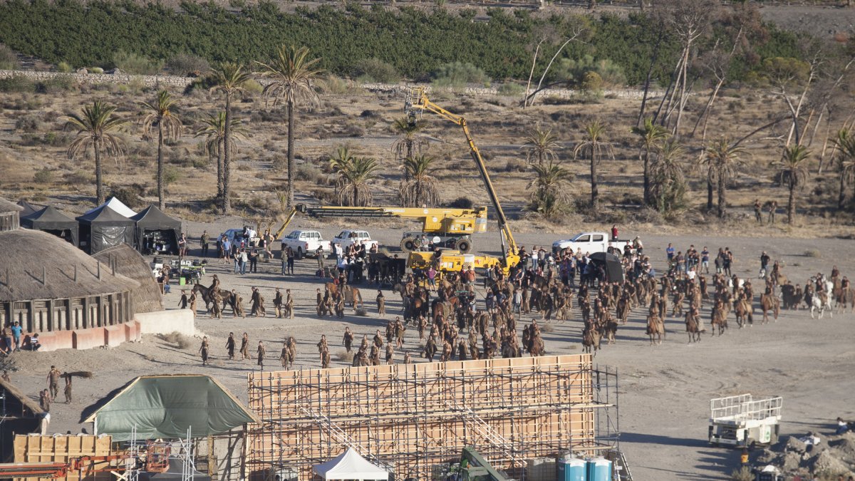 Imagen del rodaje de Juego de Tronos en la provincia para la sexta temporada.