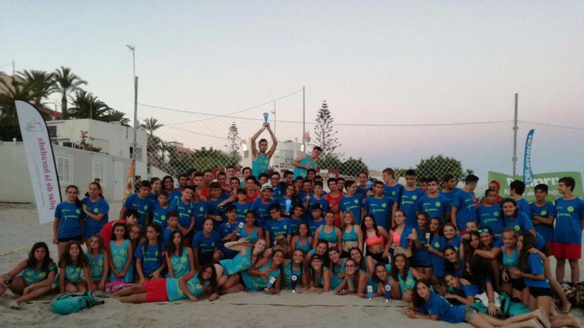 La expedición almeriense posando.