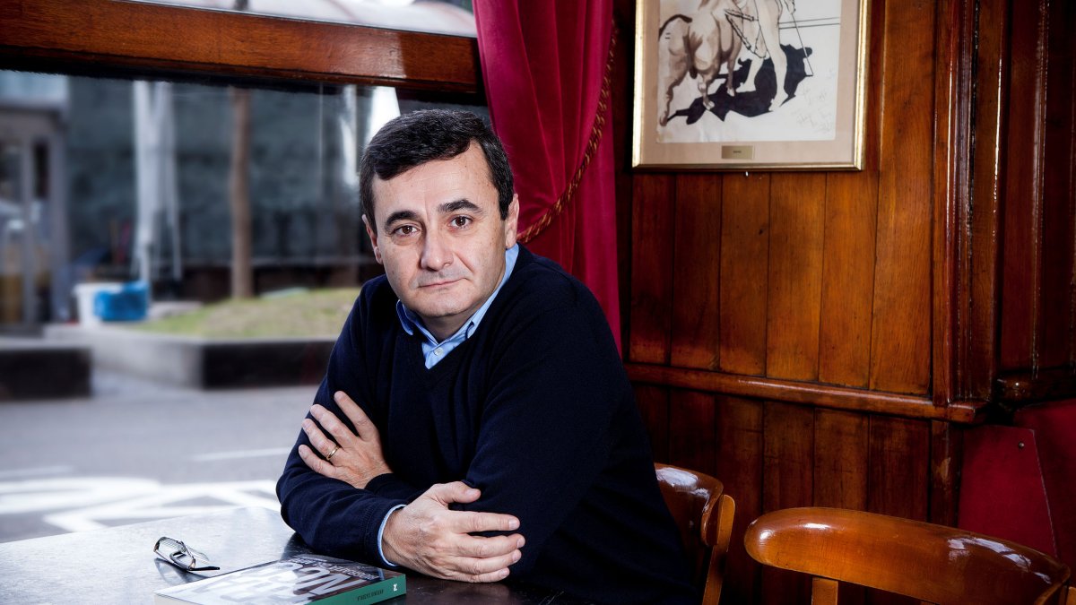 Antonio Cazorla en el Café Gijón de Madrid