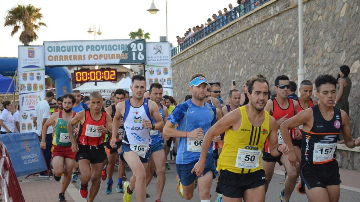 Imagen de la salida en Villaricos.