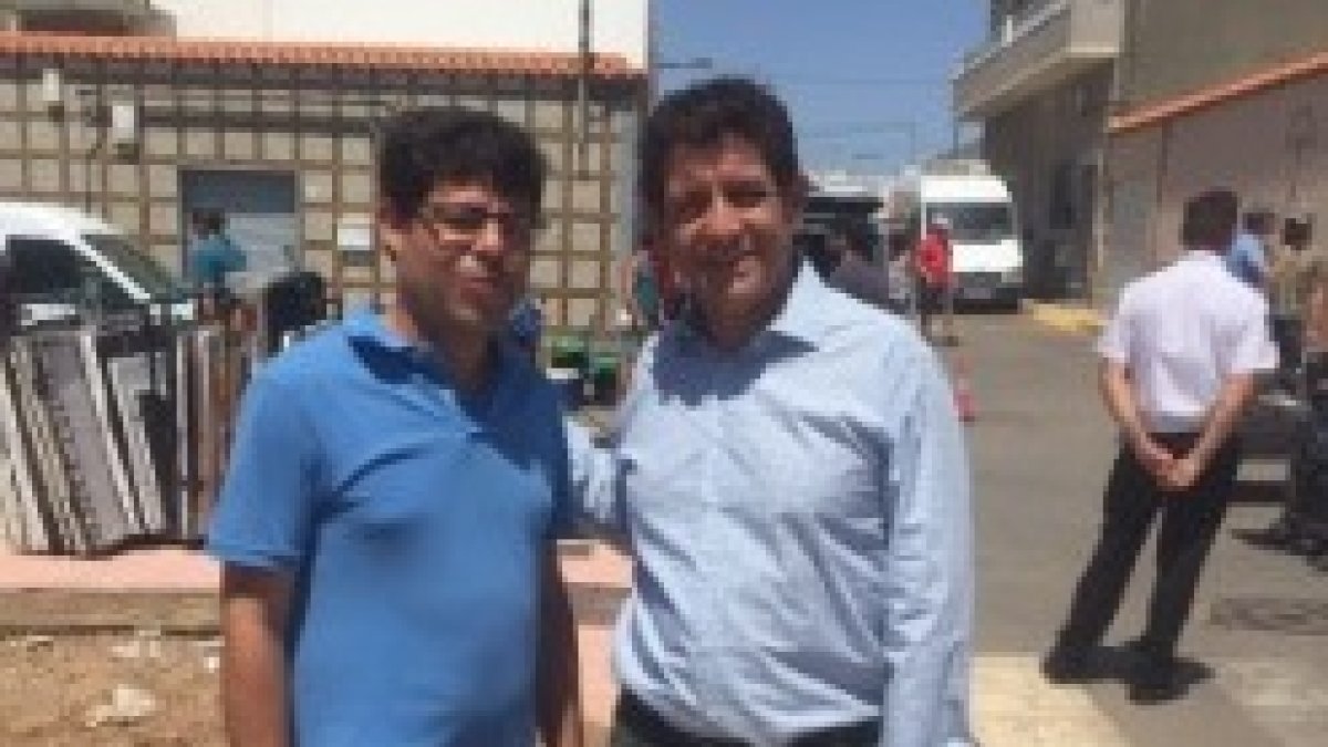 Alexis Pineda con Pedro Casablanc.