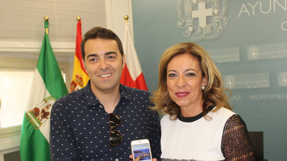 Lola de Haro y Daniel Gallardo, esta mañana.