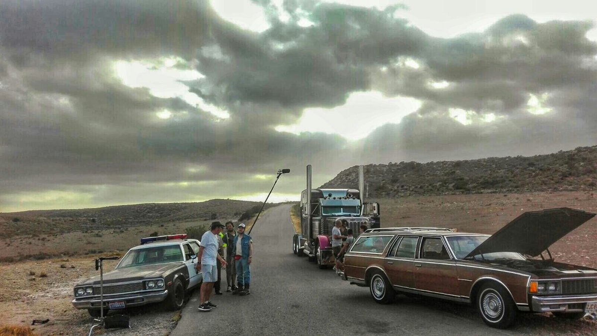 Rodaje del cortometraje ‘Downunder’ en Agua Amarga. (Foto: Helher Escribano y José Luis Sánchez)