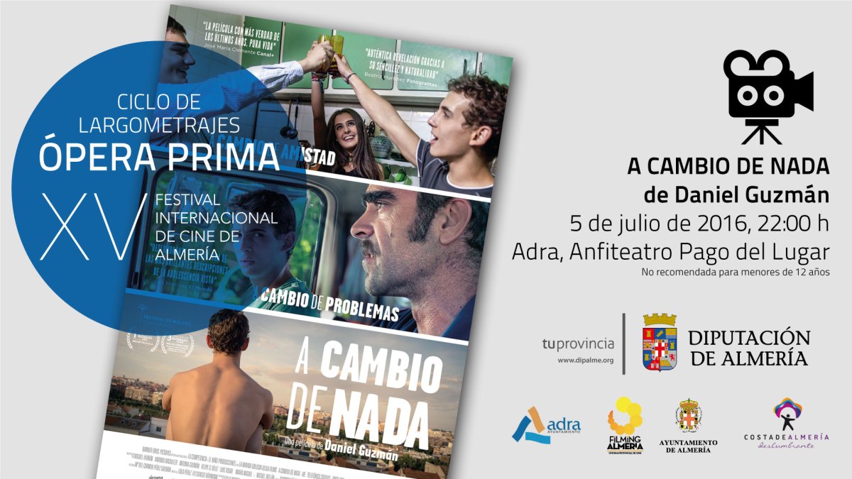 Imagen promocional de la película ‘A cambio de nada’ en el Festival.