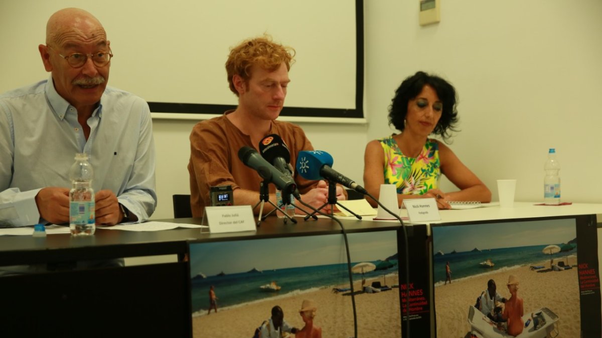 Presentación de la muestra, ayer en el CAF.