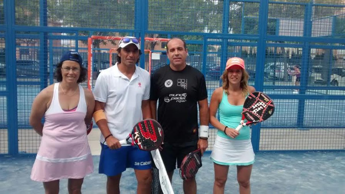 Las dos parejas finalistas en Palma de Mallorca.