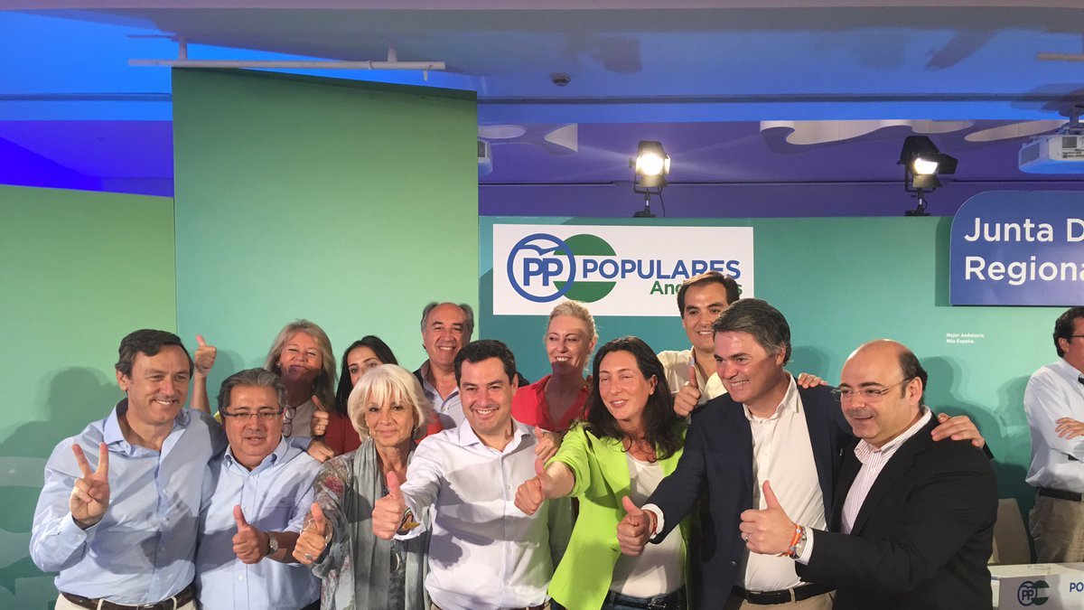 Inicio de la reunión de la directiva del PP-A.