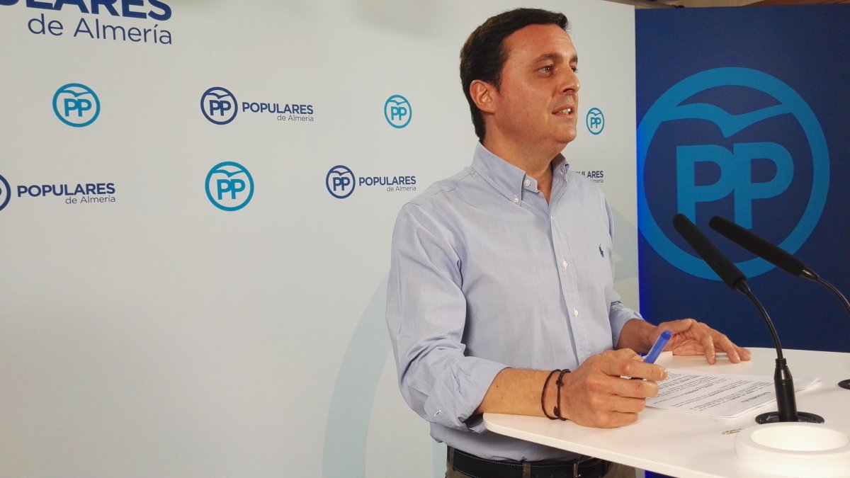 Javier Aureliano García, esta mañana.