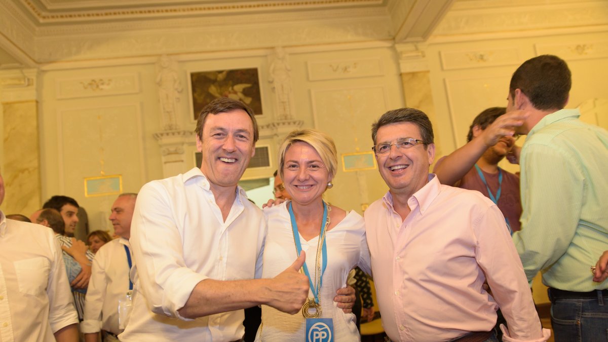 Los tres diputados electos del PP de Almería.