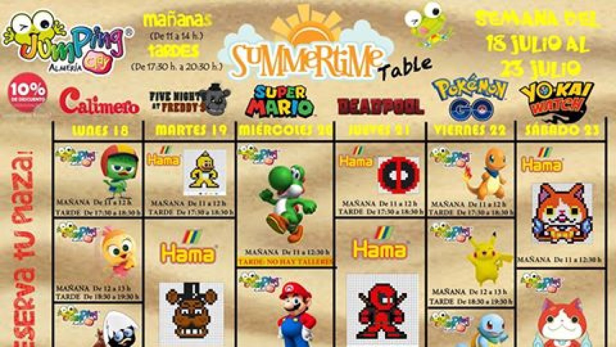 Talleres de verano en Jumping Clay Almería