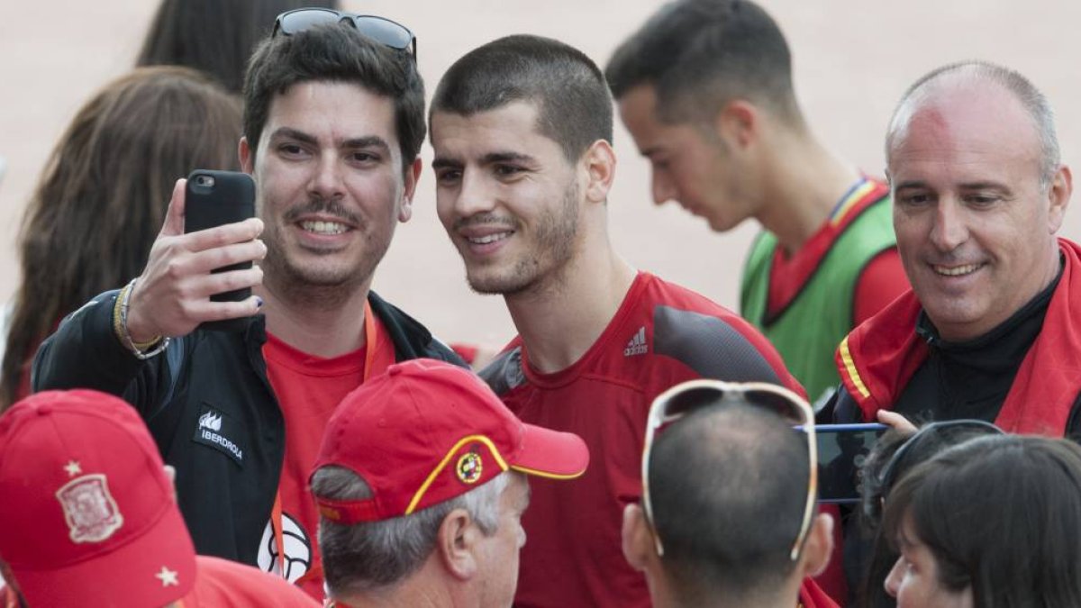Morata está siendo objetivo de los italianos.