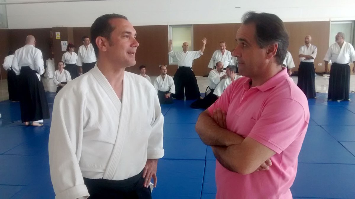 Juanjo Segura con Febles.
