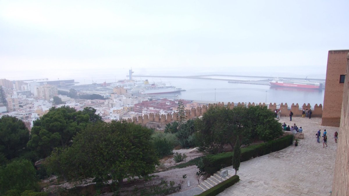 Zona del primer recinto de La Alcazaba.
