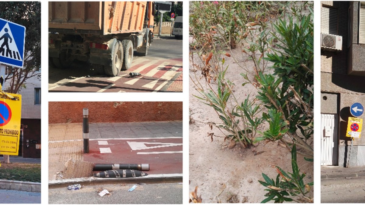 Imágenes de las zonas afectadas por las obras.