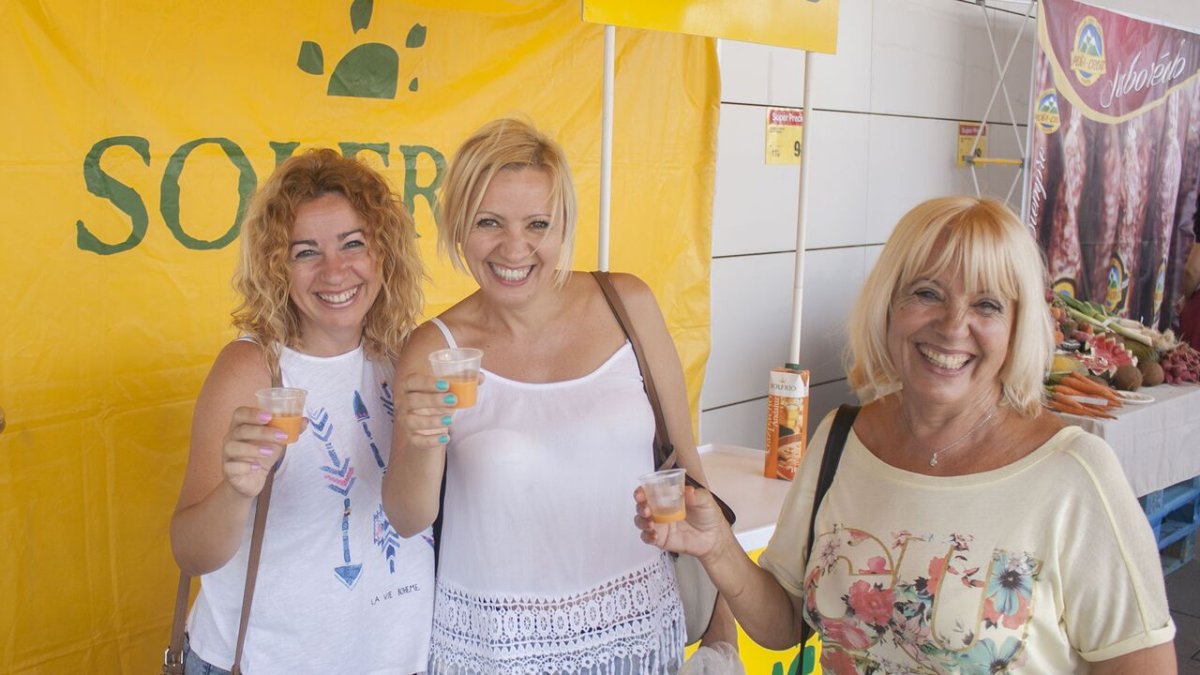 Degustación de gazpacho Solfrío.
