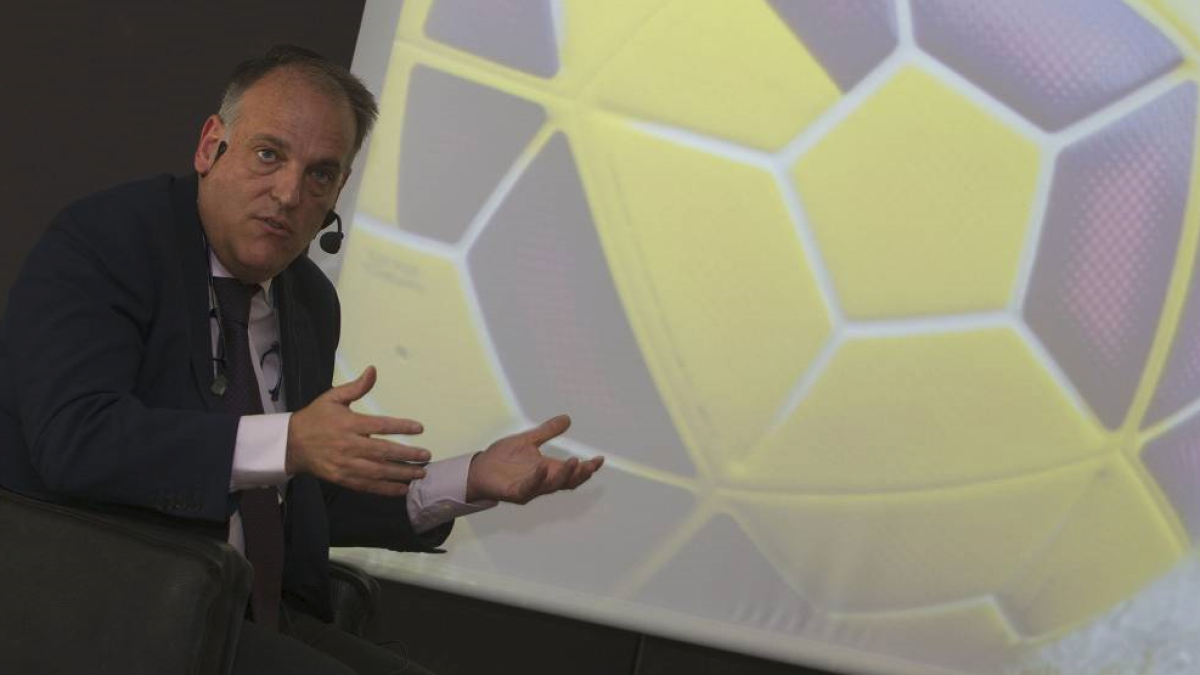 Javier Tebas, presidente de la Liga.