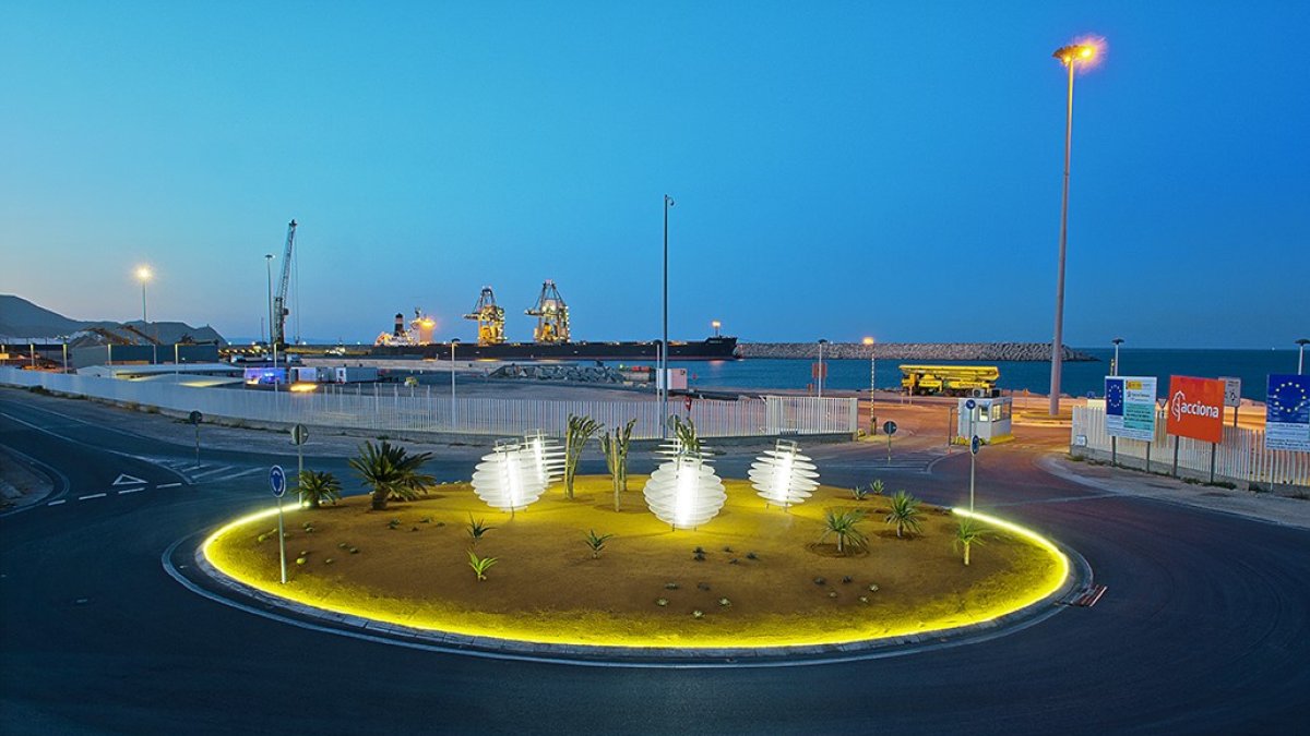 Aspecto que presenta la rotonda.