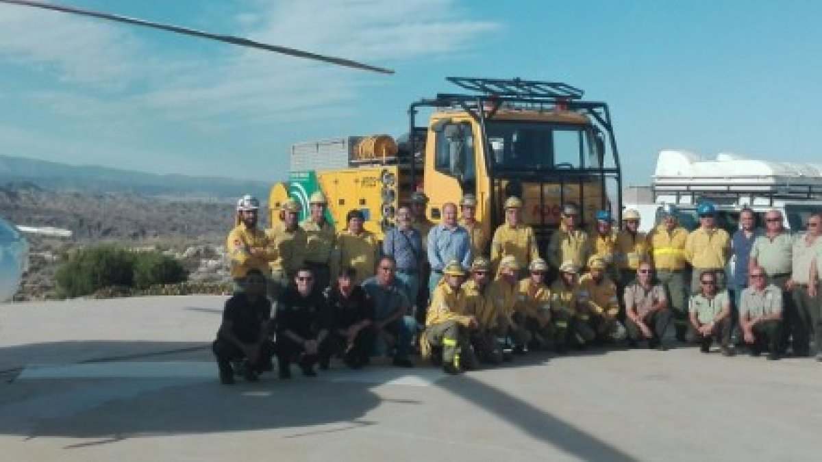 Visita del delegado provincial al Cedefo de Alhama de Almería.