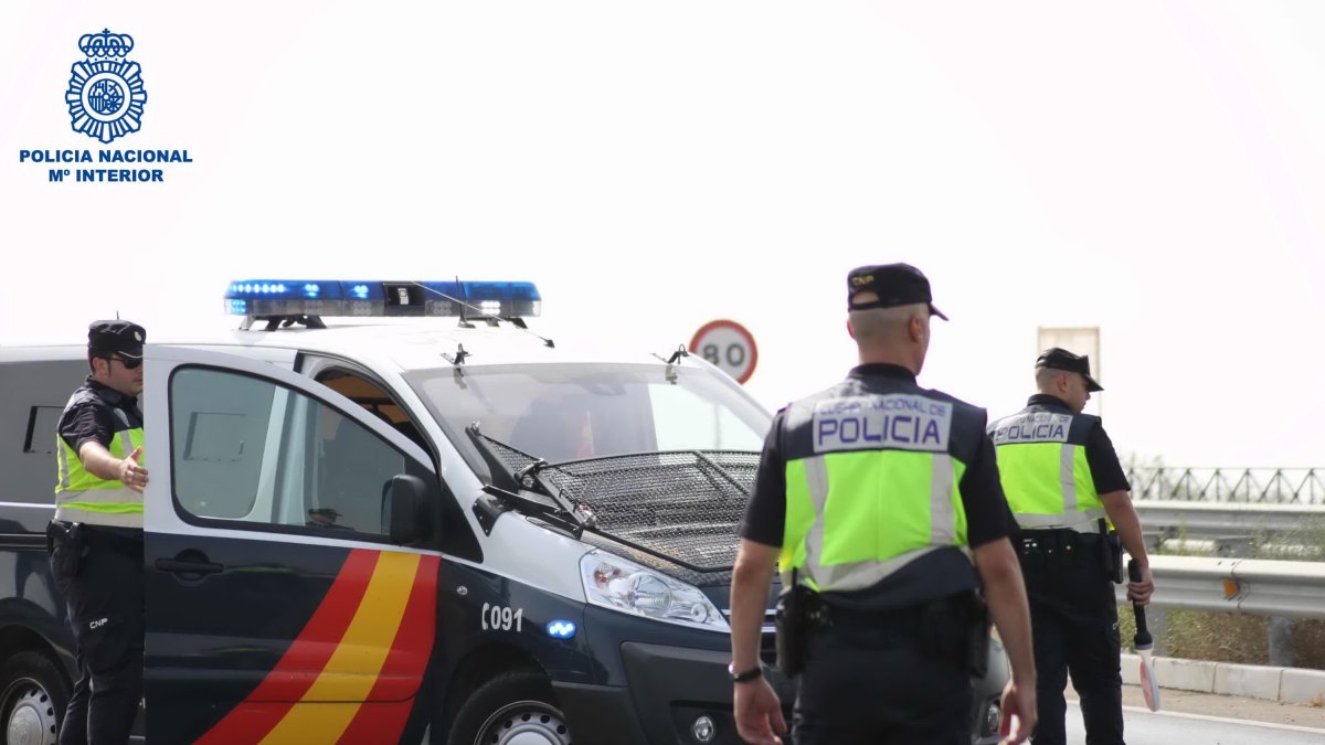 Control de la UPR a las afueras de Almería