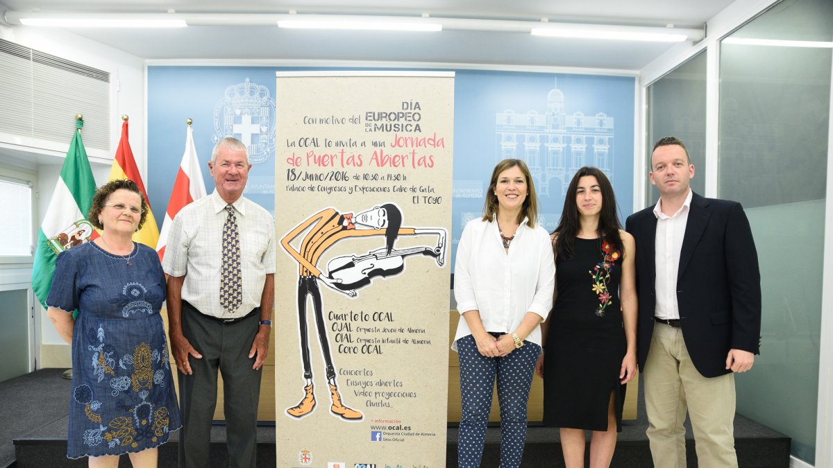 Acto de presentación de las Jornadas de Puertas Abiertas con motivo del Día Europe de la Música.