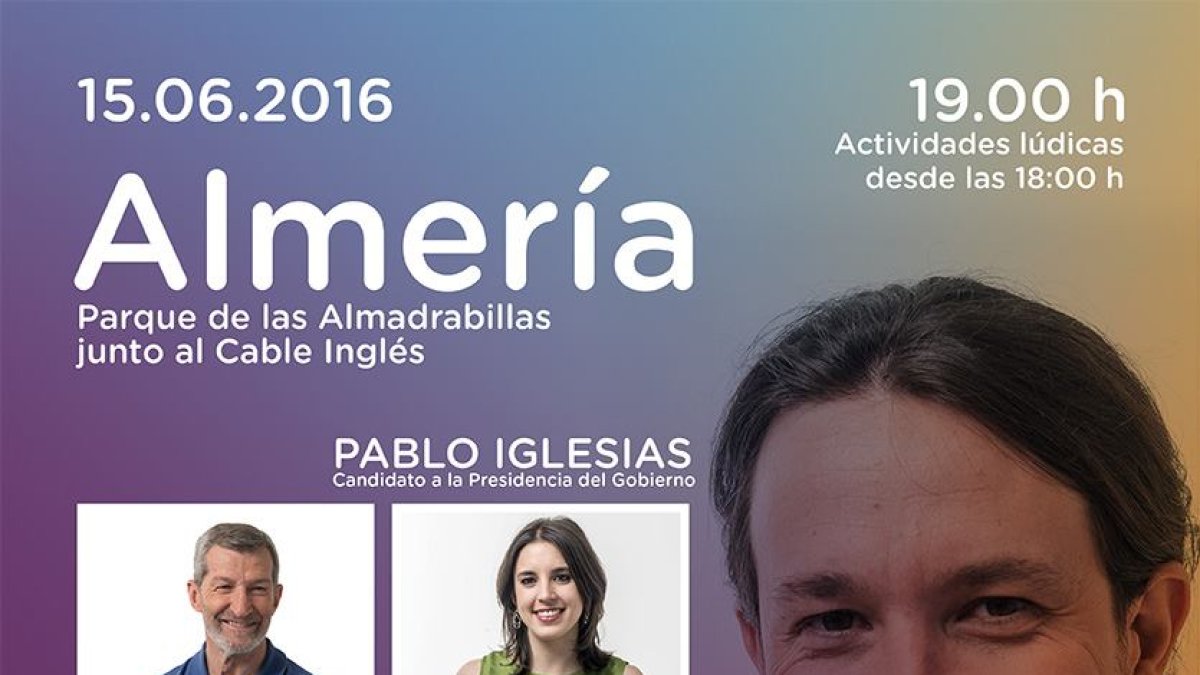 Cartel del mitin de esta noche