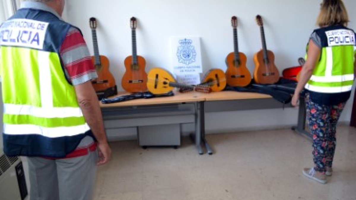 Instrumentos recuperados por la Policía Nacional.