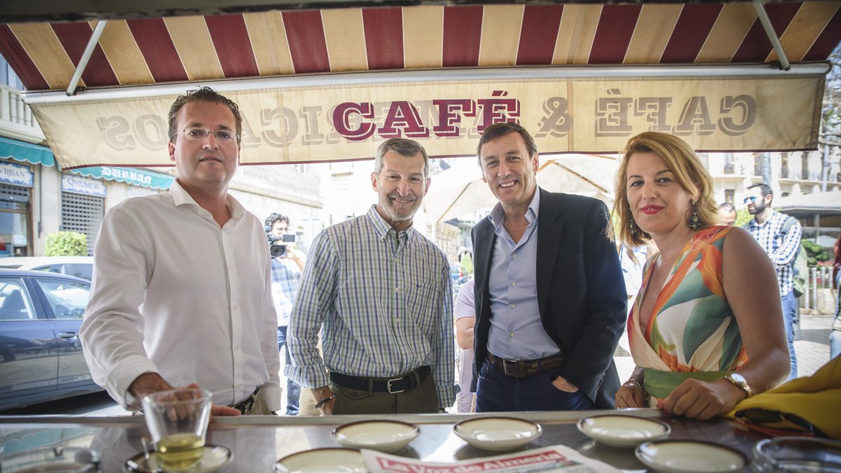 Diego Clemente, Julio Rodríguez, Rafael Hernando y Sonia Ferrer