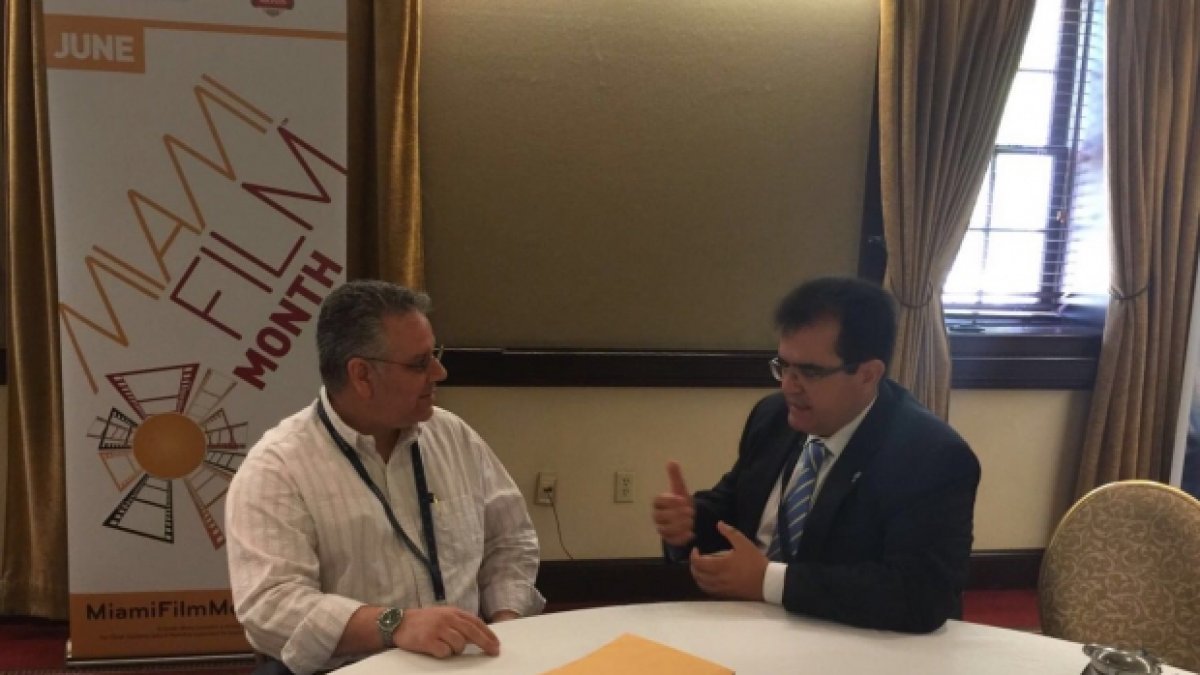 El diputado Antonio J. Rodríguez con José M. García, de Global Expand.