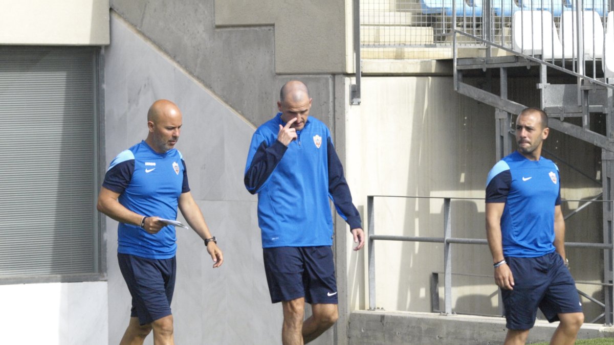 Fernando Soriano con Sergio Pardo y Jesús Roche.