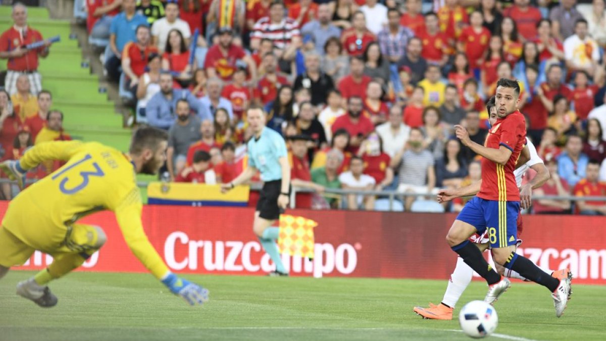La jugada del 0-1.