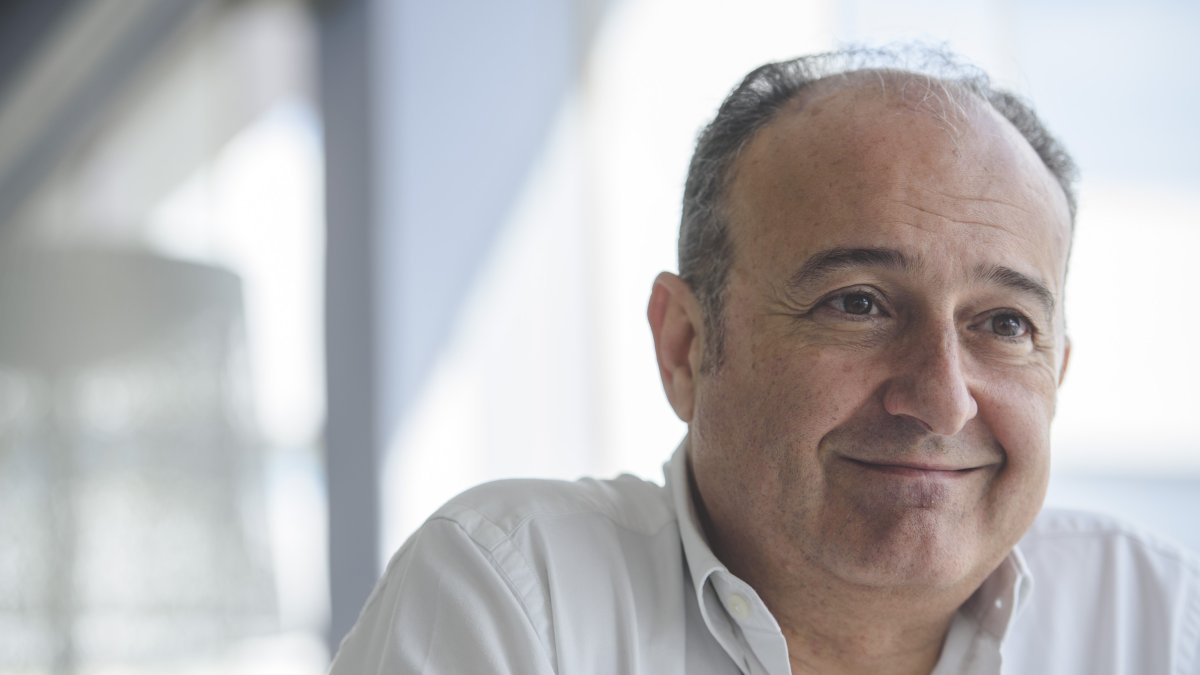 Martín Soler, durante la entrevista con La Voz de Almería