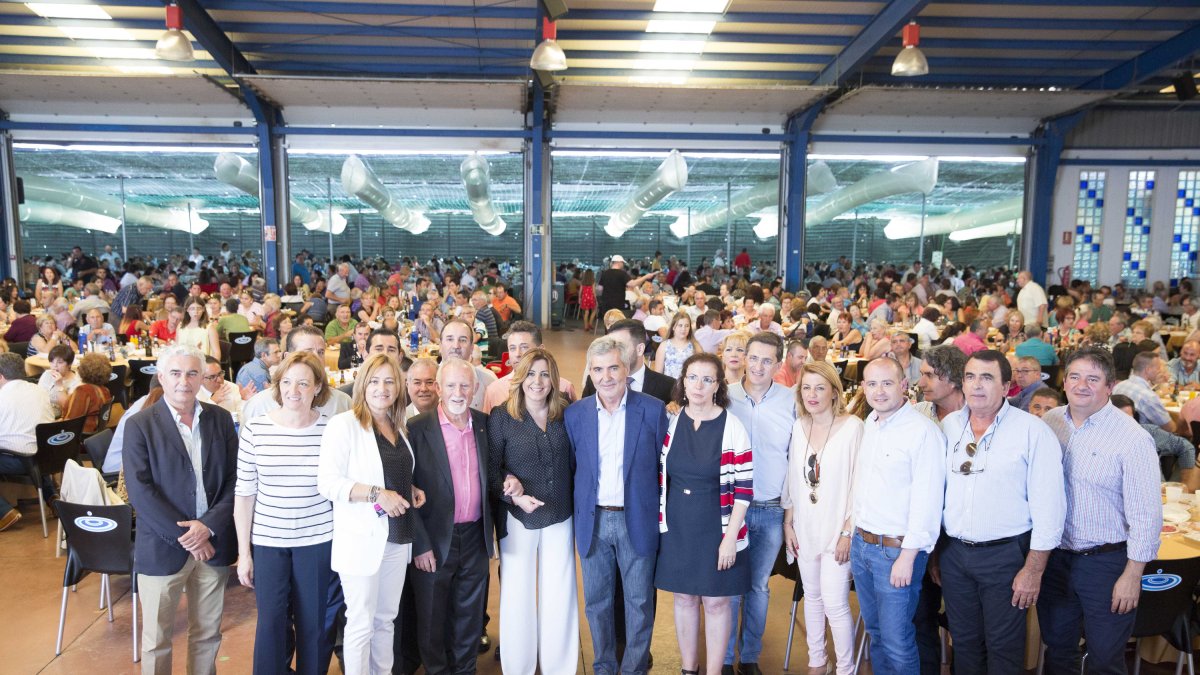 La presidenta de la Junta, ayer en la jornada de convivencia en la Comunidad de Usuarios de Aguas de la Comarca de Níjar.