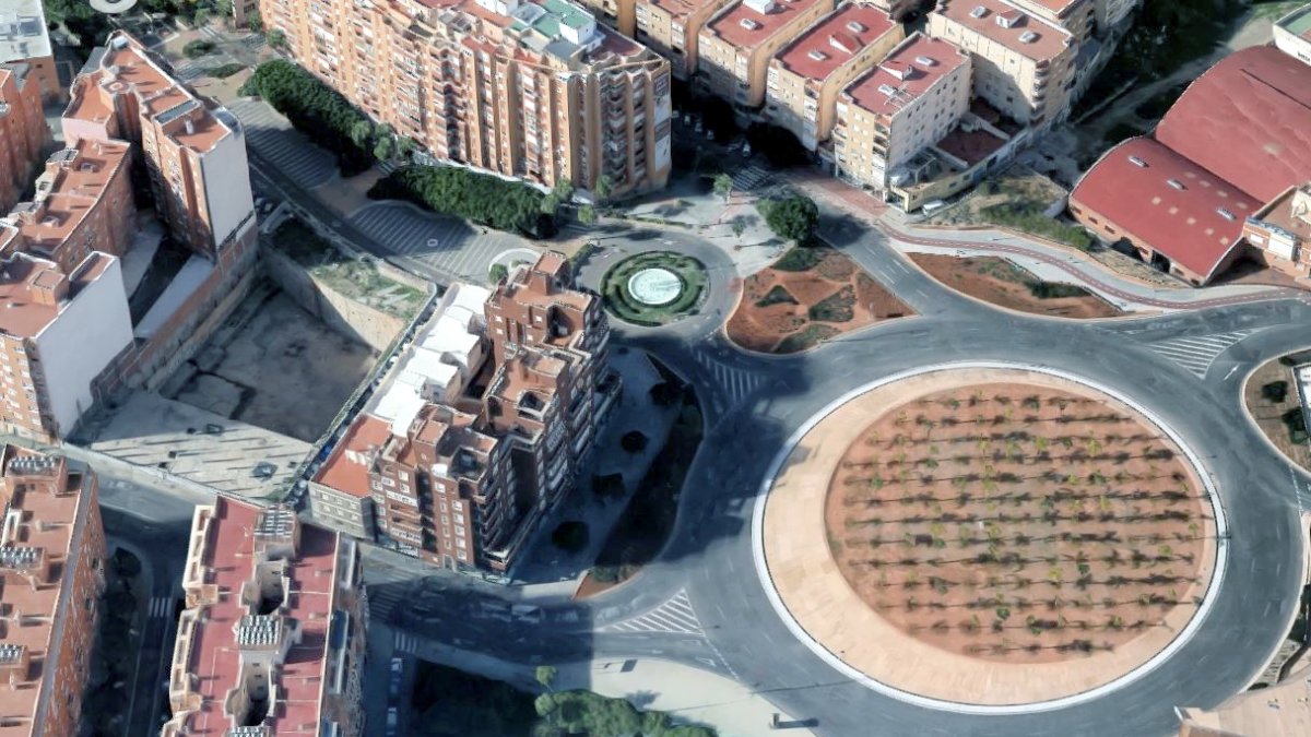 Residencial en obras, en Carretera de Ronda, a la izquierda de la imagen.