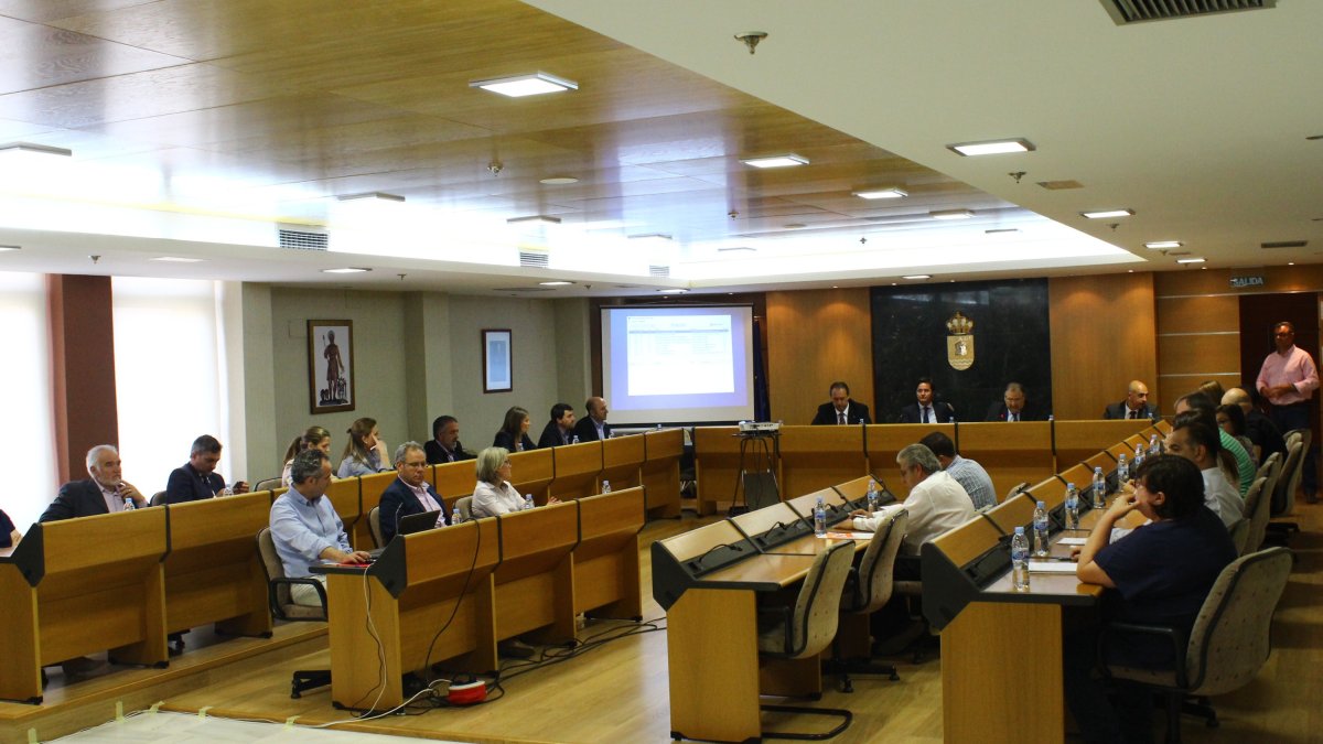 Pleno en el que fue aprobada la compra de terrenos