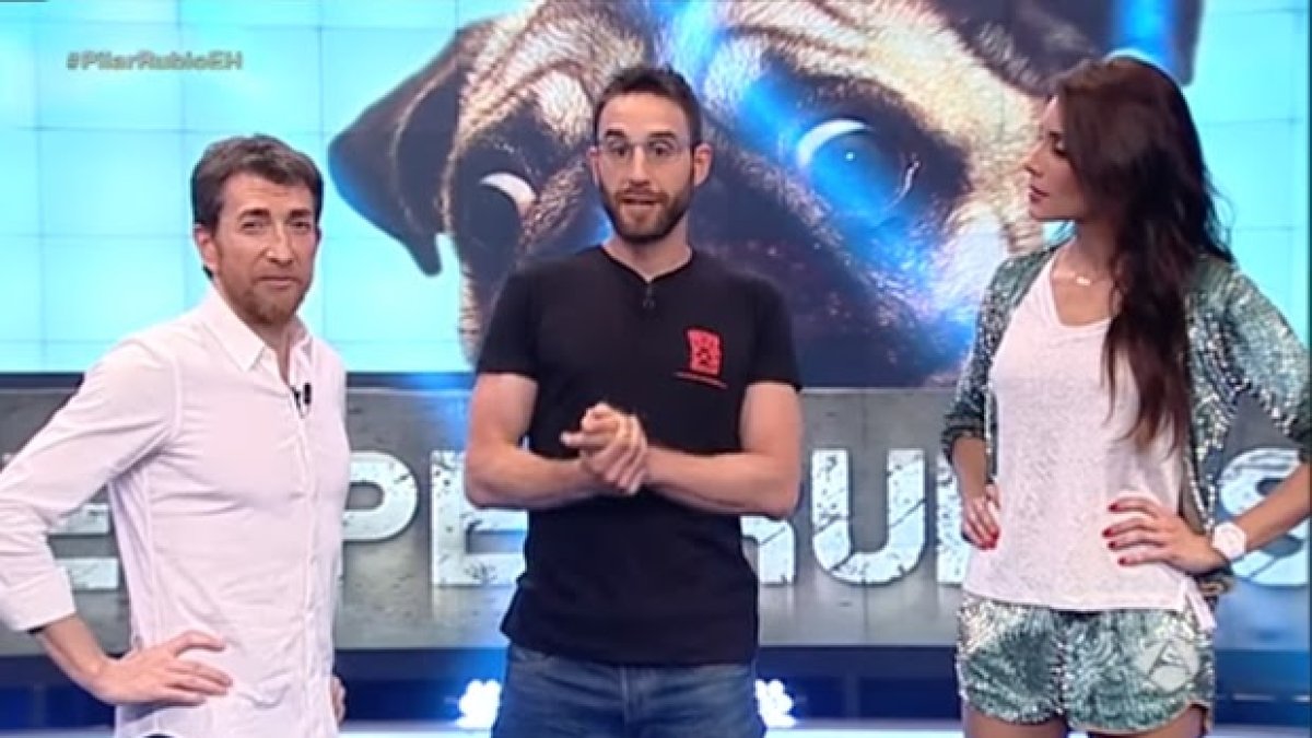 Dani rovira en El Hormiguero cuando hablaba de Almería y de su ordenanza de animales.
