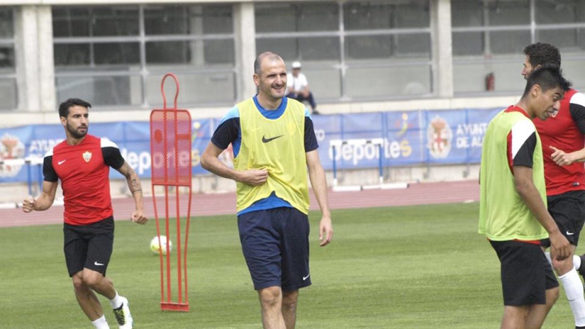 Entrenamiento del Almería.