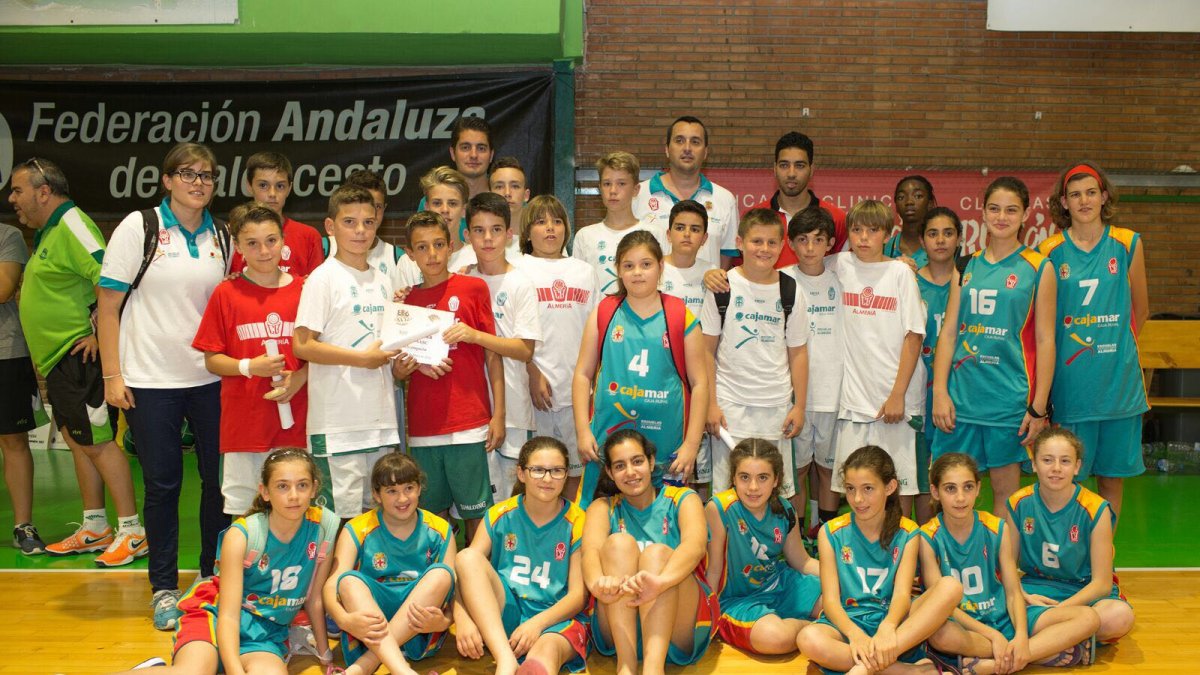 Los equipos de Almería en Málaga.