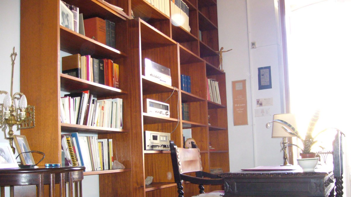 Una de las dependencias de la casa de José Ángel Valente.