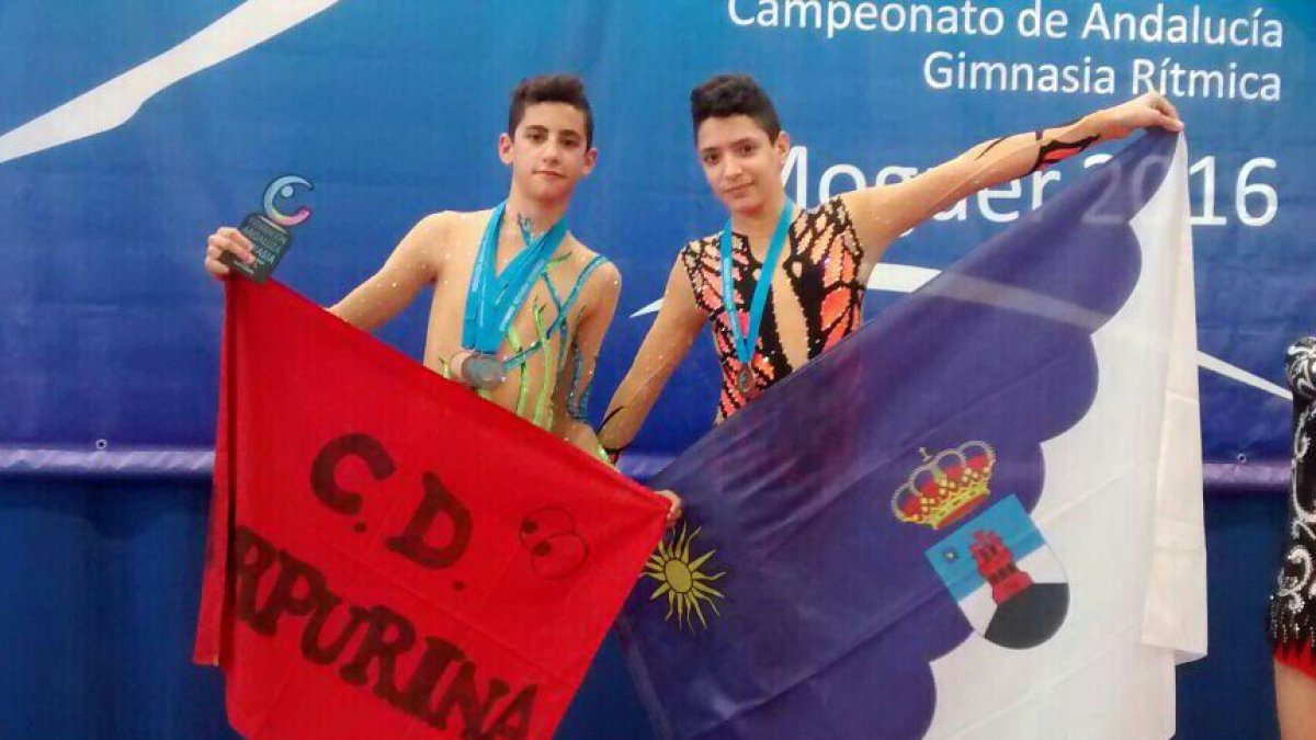 Iván y Adrián en el Campeonato de Andalucía.