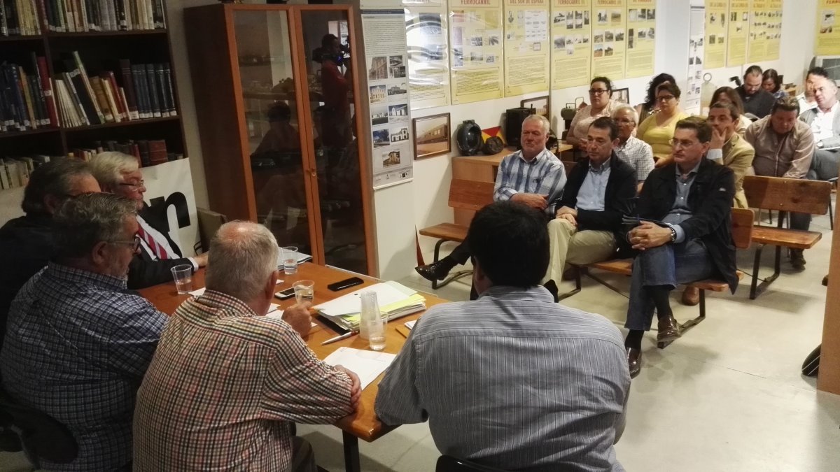 Reunión de la Mesa, ayer.