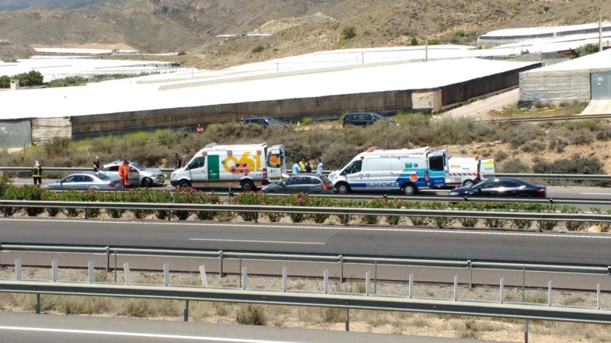 Imagen tras el accidente.