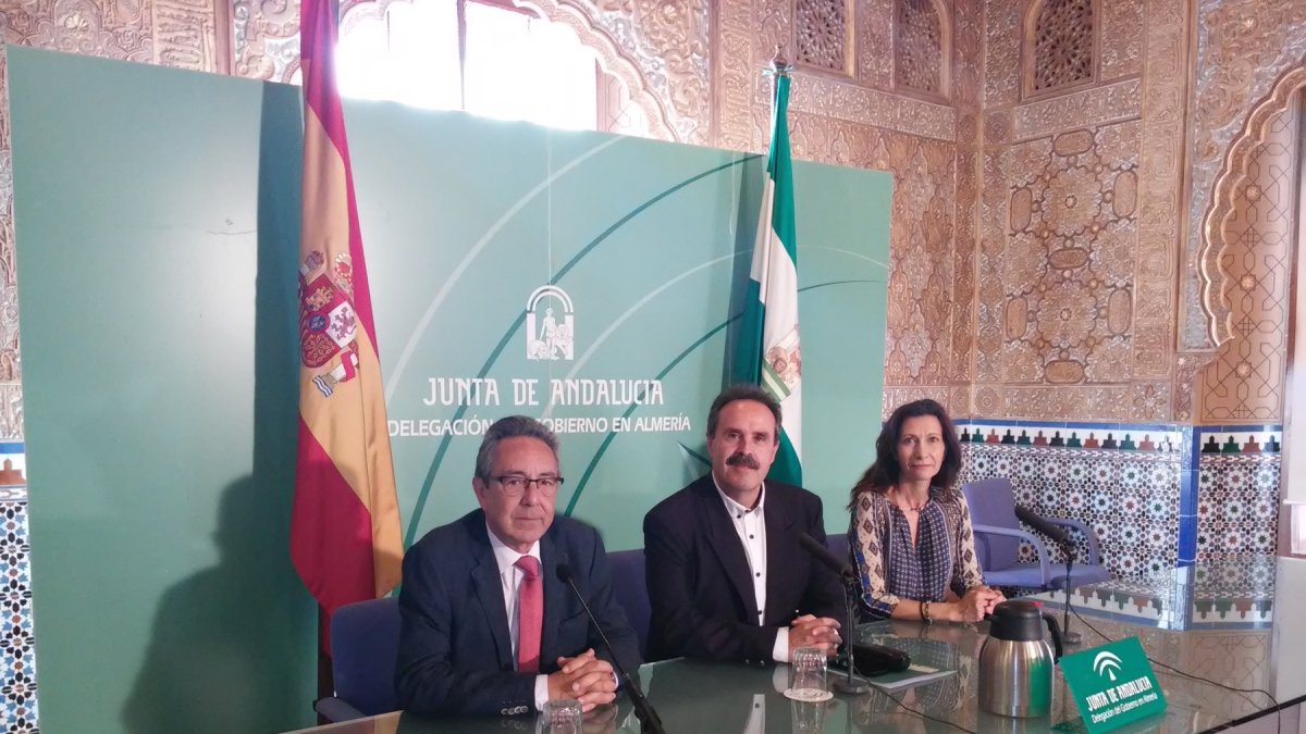 Presentación ayer con José Manuel Cervera, Alfredo Valdivia y María Luisa García.