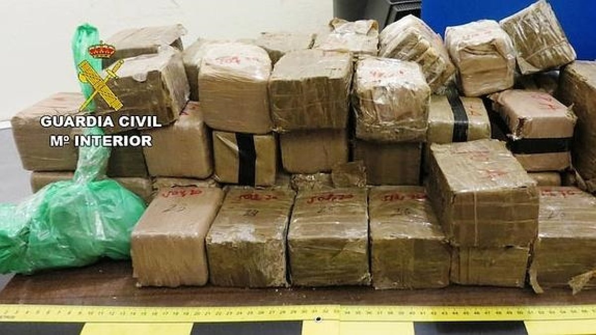 Droga incautada por la Guardia Civil.