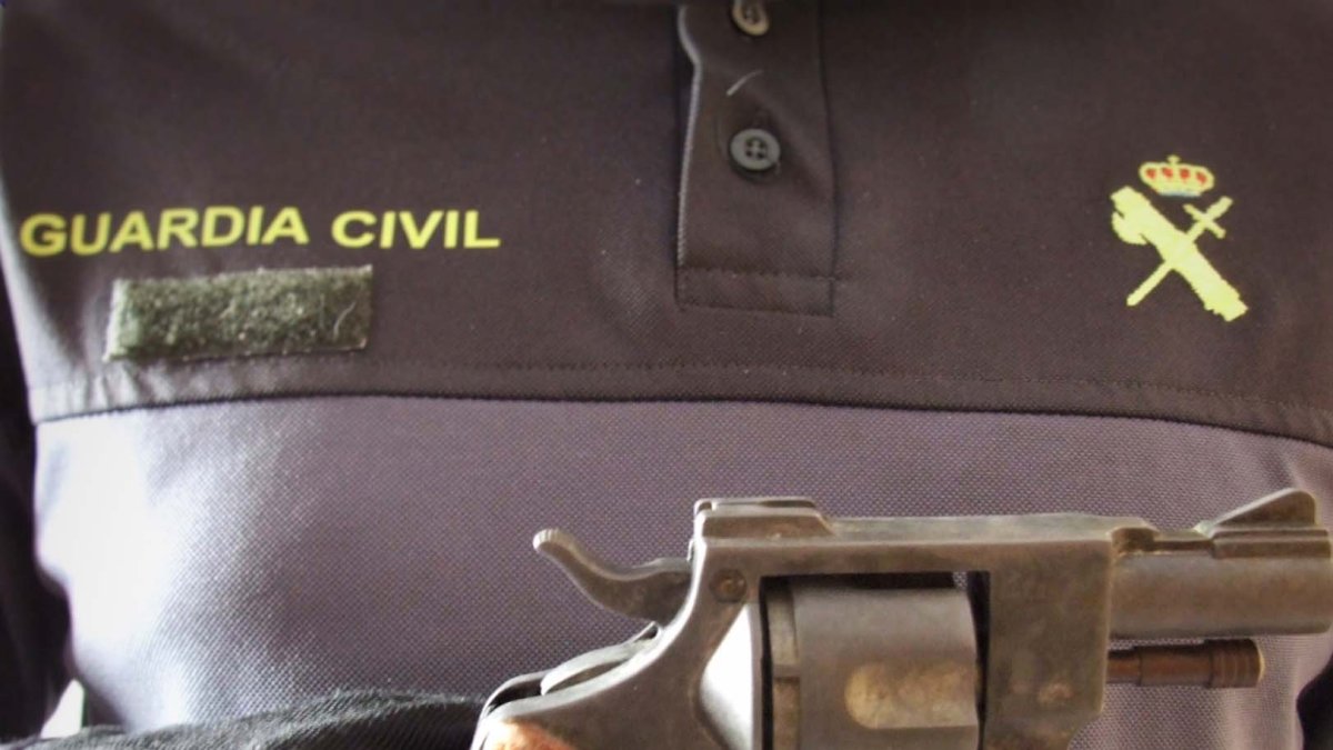 Arma usada en el atraco.