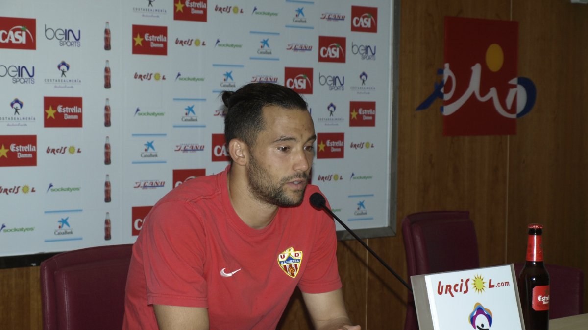 Quique González en sala de prensa.
