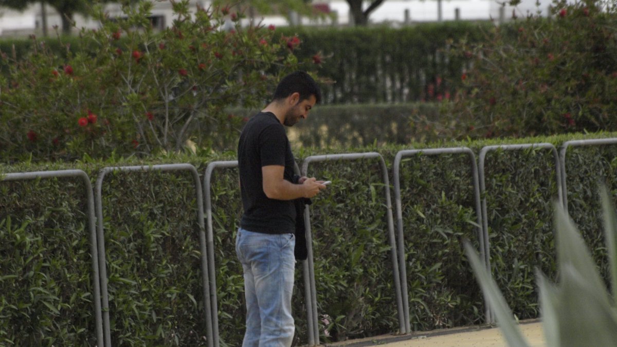 Juanito estuvo viendo el entrenamiento.