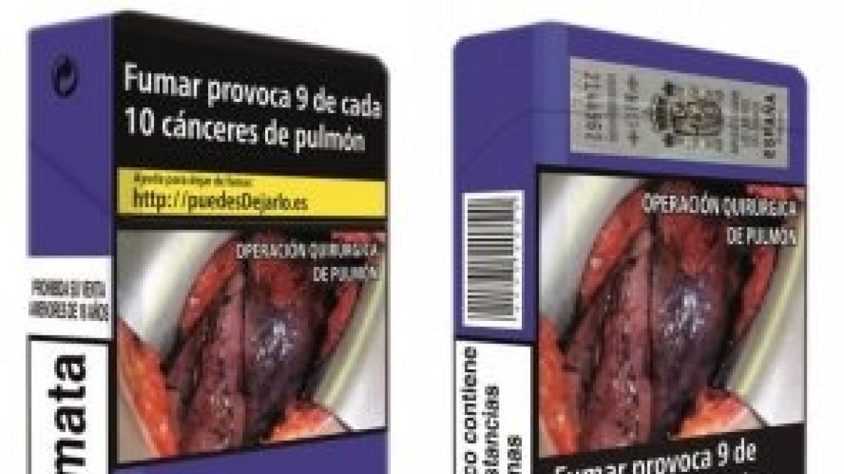 Nueva imagen que presentará las cajetillas de tabaco.