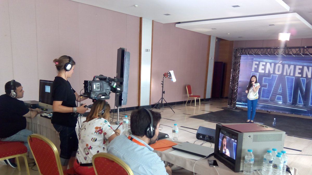 Prueba de selección realizada a una de las aspirantes.